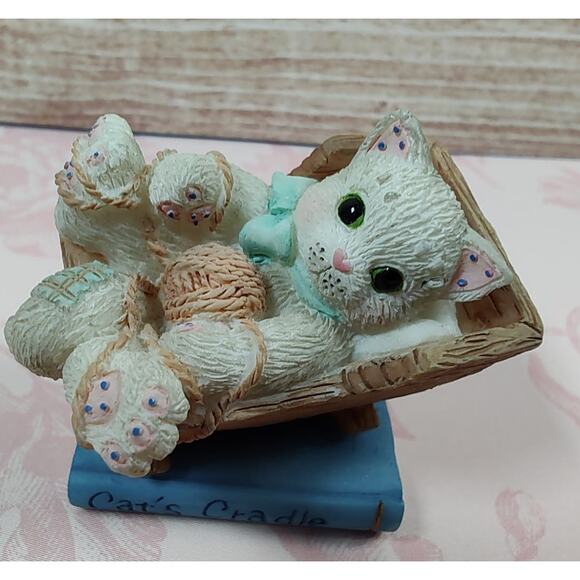 Calico Kittens by Patricia Hillman & Enesco Cat's Cradle #488690 1998 - Picture 1 of 6